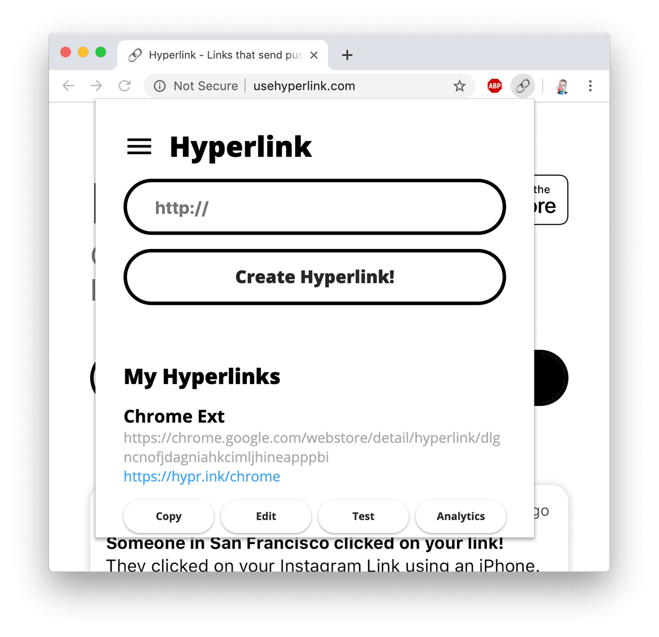 how to turn off hyperlink auditing in chrome